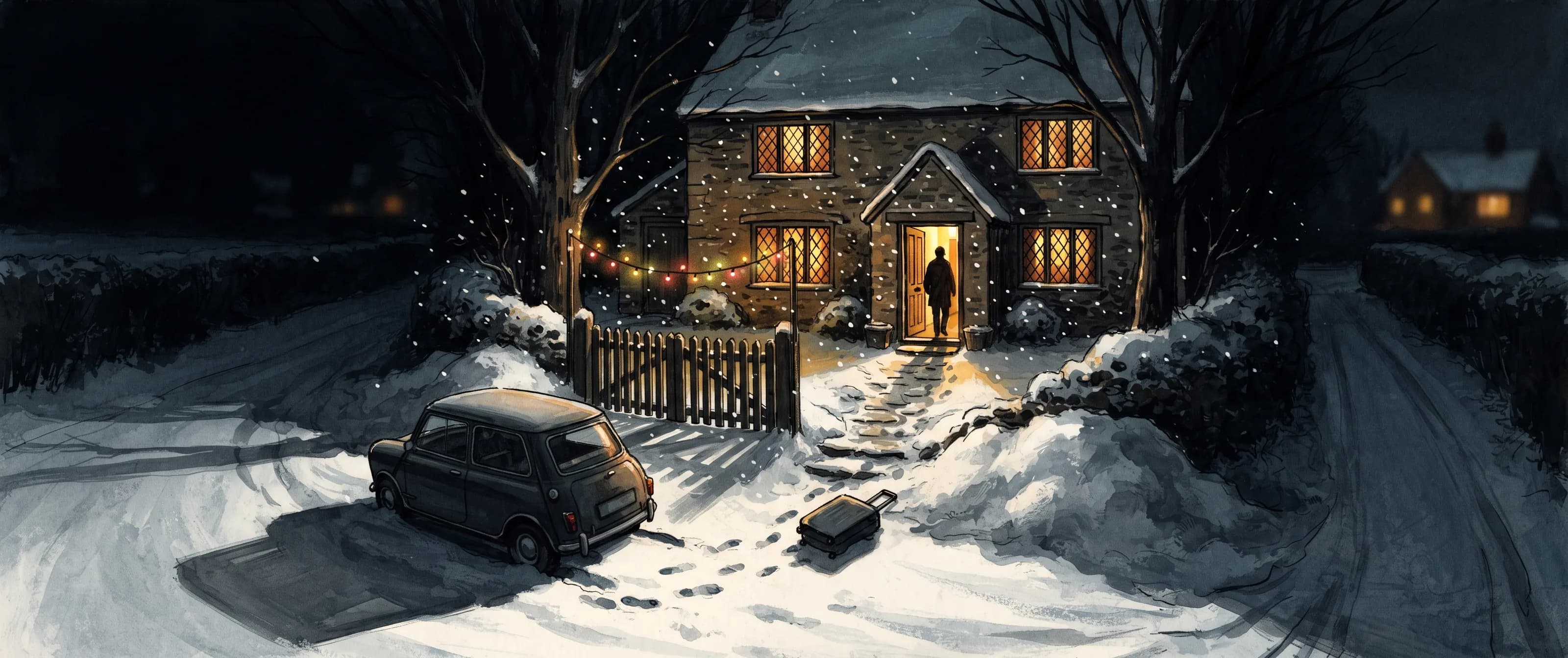 Original illustration for The Holiday